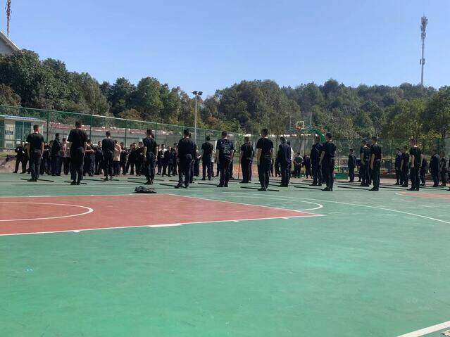 新余司法警官学校训练日常
